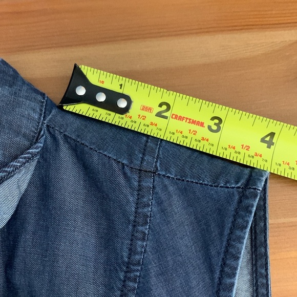 Bebe Deep V Neck Lightweight Summer Dress w Pockets, Side Zipper, 100% Lyocell - Picture 8 of 16